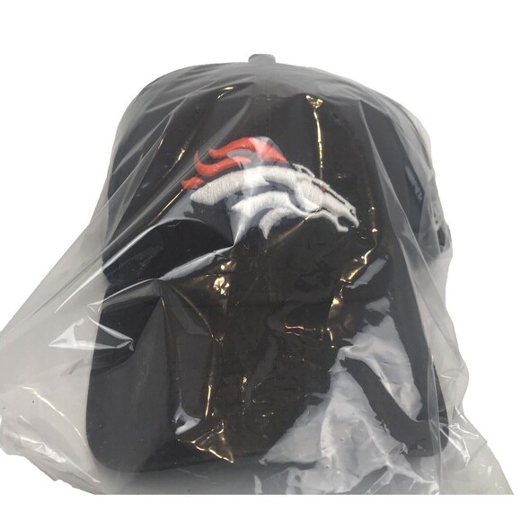 New Era 39Thirty Denver Broncos Medium Large Flex Fitted Hat Cap Black - Picture 9 of 9